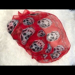 Alexander McQueen SL Snake & Skull silk scarf